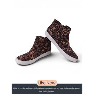 Naturalizer Leopard Print High Top Sneakers Women's Size 7M